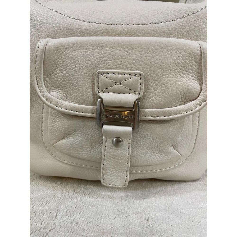 MICHAEL KORS brookville pocket shoulder hobo off-white bag purse (pu3000 - Picture 7 of 11